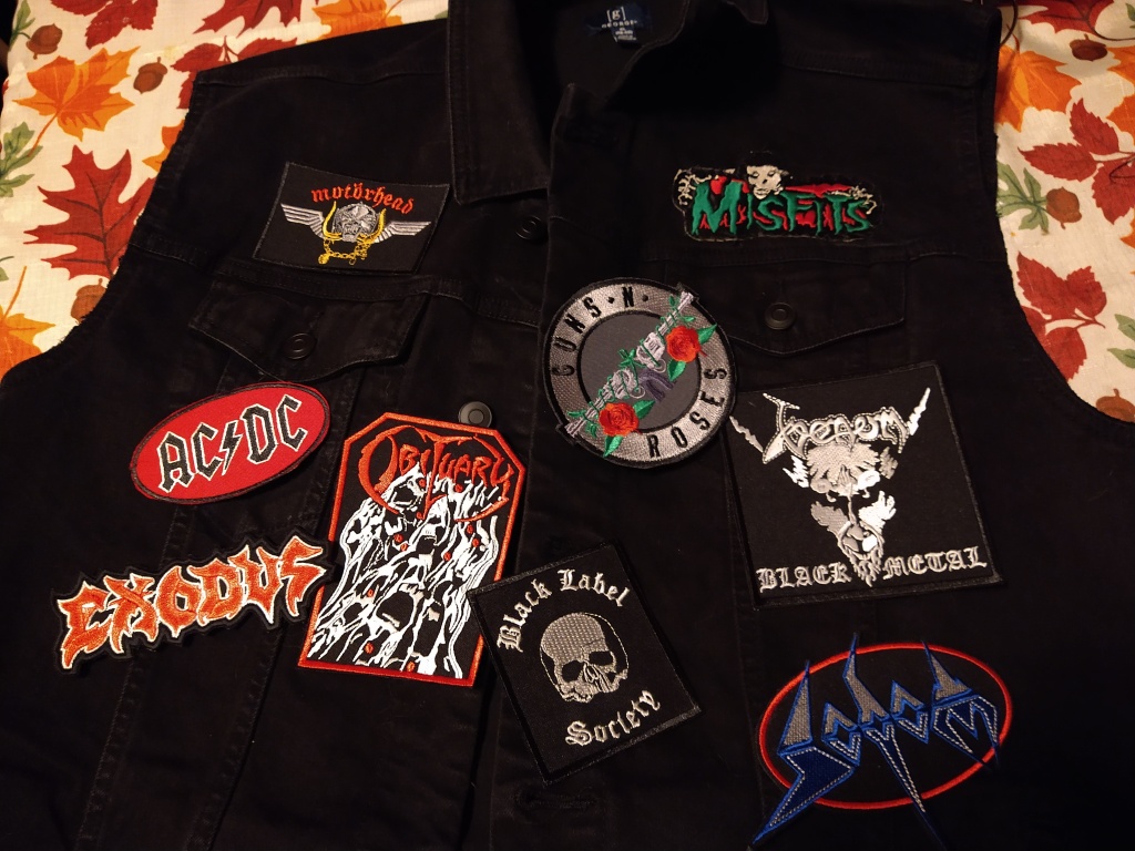 After HOURS of hand-sewing, I finally got all of my patches onto my first  vest in time to wear it to the Metallica show last weekend! :  r/BattleJackets